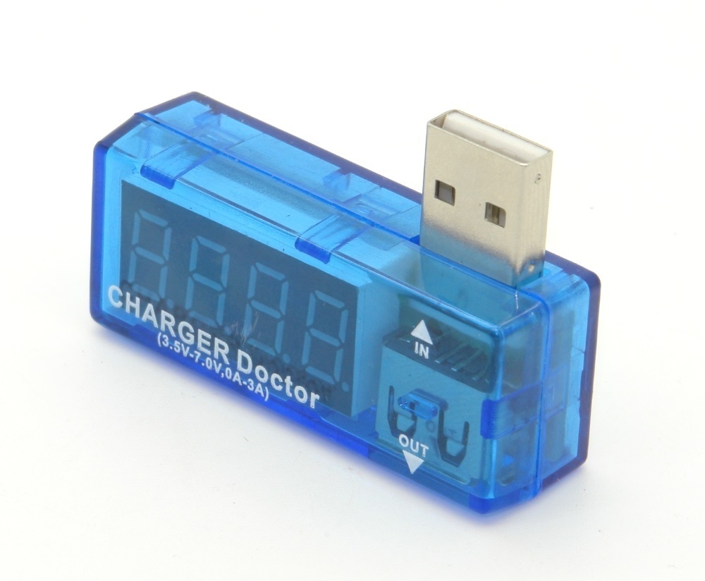 USB Krokodilklemmen Stecker von Buchse auf USB Tester Spannungsmesser VH
