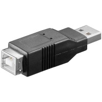 USB 2.0 Hi-Speed Adapter A Stecker - B-Buchse schwarz