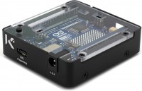 KKSB Gehäuse für Arduino UNO R4 Minima & UNO R4 WiFi, Aluminium/Stahl/Polycarbonat, schwarz