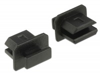 Staubschutz für mini Displayport Buchse mit Griff 10 Stück schwarz