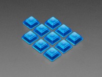 Durchsichtige Blaue DSA Keycaps f&#252;r MX-kompatible Schalter, 10er-Pack