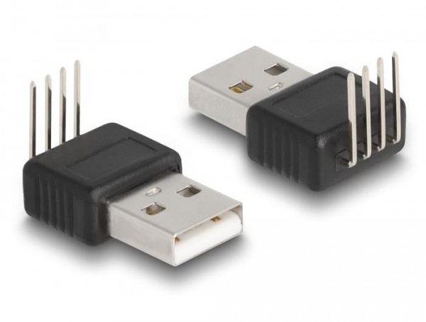 Adapter USB 2.0 Type-A Stecker - 4 Pin 90° gewinkelt