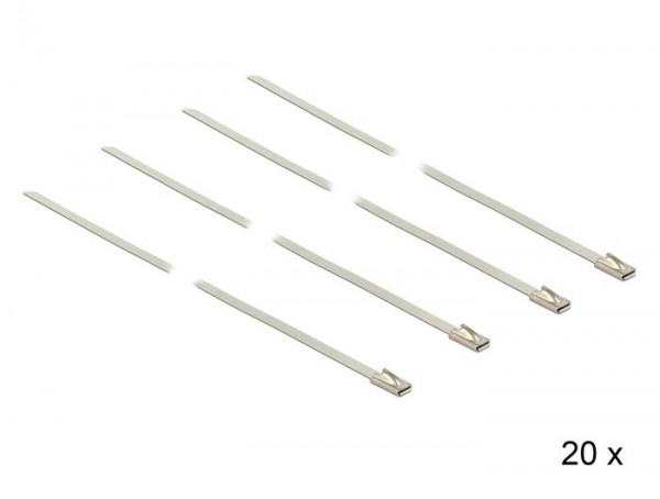 Kabelbinder, Edelstahl, L 350 x B 4,6 mm, 20 Stück