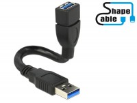 Shape USB 3.0 SuperSpeed Verlängerungskabel A Stecker &#150; A Buchse - Länge: 0,15m, B-Ware