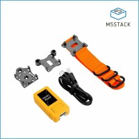 M5Stack StickC Plus2 mit Uhr-Zubehör, Farb-LCD 240x135, ESP32-Chip, Mikrofon, LEGO Adapter, Armband