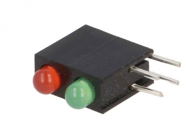 LED Array im Gehäuse, 3mm, zweifarbig, grün/rot