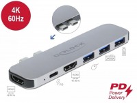 Delock Dockingstation f&#252;r MacBook Dual HDMI 4K / PD / Hub