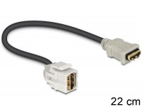 Keystone HDMI Buchse > HDMI Buchse 250&#176; mit Kabel
