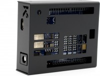 KKSB Gehäuse für Arduino UNO R4 Minima & UNO R4 WiFi, Aluminium, sandgestrahlt, eloxiert, schwarz