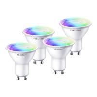 Yeelight W1 Smart Bulb W1, Smarte LED Lampe, GU10, RGB, WLAN, 4 Stück