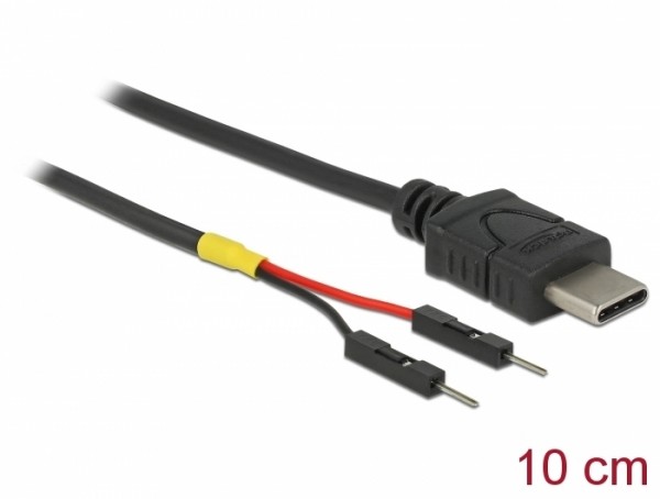 Kabel USB-C Stecker &amp;#150; 2x Pfostenstecker einzeln zur Stromversorgung
