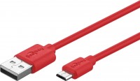 USB 2.0 Hi-Speed Kabel A Stecker - Micro B Stecker, 1,0m, rot