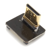 Mini HDMI Typ C Stecker, links gewinkelt, f&#252;r DIY HDMI Kabel