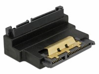 Adapter SATA 22 Pin Buchse mit Einrastfunktion zu Stecker - gewinkelt oben