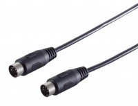 Audio / MIDI Kabel, 5-pol. DIN-Stecker  DIN-Stecker, schwarz