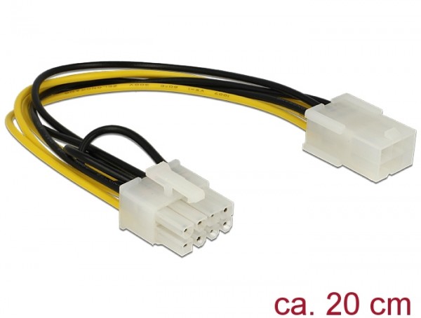 Stromkabel PCI Express 6 Pin Buchse > 8 Pin Stecker