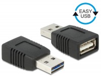 Adapter EASY-USB 2.0-A Stecker - USB 2.0-A Buchse