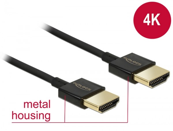Premium Ultra Slim High Speed HDMI Kabel mit Ethernet A Stecker  A Stecker