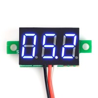 0,28" Mini Digital-Voltmeter mit LED Anzeige, 0-99V, 3-Wire, blau