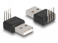 Adapter USB 2.0 Type-A Stecker - 4 Pin 90&#176; gewinkelt