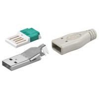USB A-Stecker - werkzeugfreie Crimpmontage