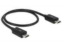 USB Power Sharing Kabel Micro B Stecker - Micro B Stecker schwarz 0,30m