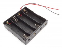 Batteriehalter f&#252;r 4x 18650 mit Anschlusskabel