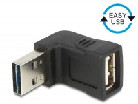EASY USB 2.0 90&#176; Winkeladapter A Stecker - A Buchse oben/unten schwarz
