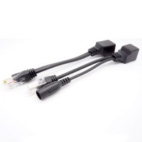 PoE Injector / Power Adapter, passiv, schwarz