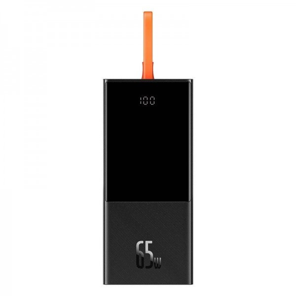 Baseus Elf Powerbank, 20.000mAh, 2x USB-C + 2x USB, USB-C Kabel, 65W, schwarz