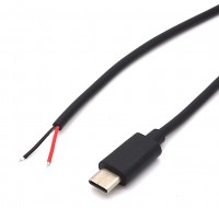 USB Type C Kabel mit offenem Kabelende zur Stromversorgung