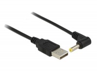 USB Strom Adapterkabel A Stecker - Hohlstecker 4,0 x 1,7mm 90&#176; gewinkelt 1,50m