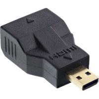 Adapter, Mini HDMI C Buchse - Micro HDMI D Stecker, schwarz
