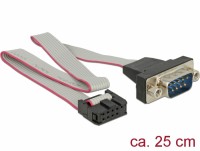 Kabel RS-232 Seriell Pfostenbuchse zu DB9 Stecker Belegung 1:1