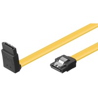 S-ATA Kabel 1.5GBits / 3GBits / 6GBits 90&#176; nach oben gewinkelt gelb