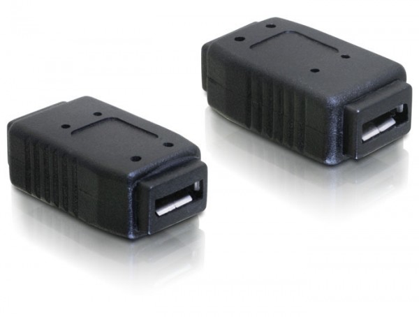 USB 2.0 Hi-Speed Adapter Micro B Buchse - Micro B Buchse schwarz