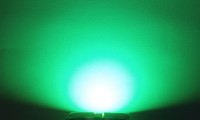 OptoSupply LED, 5mm, 8.6-9.3lm, 15&#176;, klar, leaf green