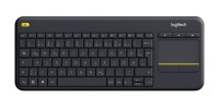 Logitech Wireless Touch Keyboard K400 Plus, DE-Layout, schwarz