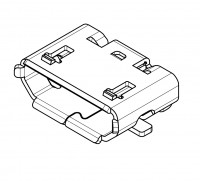Micro USB Typ B Buchse, SMD, SMT Montage