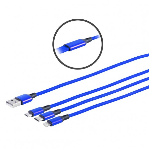 3-fach USB Ladekabel, Micro USB kaufen bei BerryBase