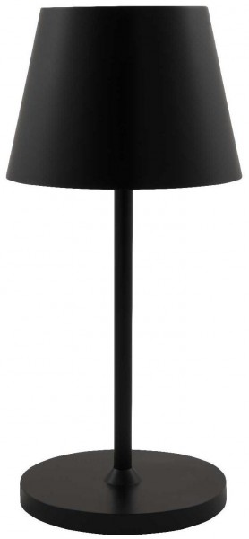 ROLF KERN LED-Tischleuchte: Aufladbar, Dimmbar, IP54, 25cm, Schwarz