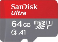 SanDisk Ultra microSDHC A1 140MB/s Class 10 Speicherkarte 64GB + Adapter