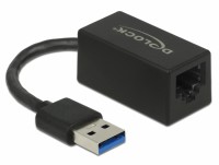 Adapter USB 3.1 Gen 1 Typ A Stecker - Gigabit LAN 10/100/1000 Mbps kompakt schwarz