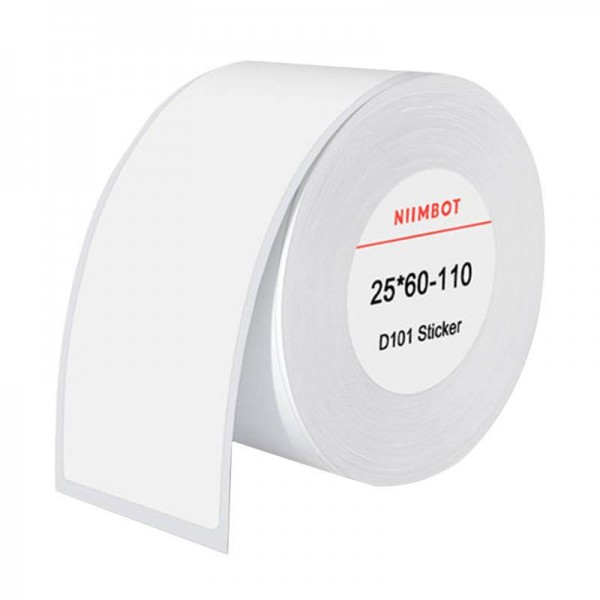 Niimbot Thermoetiketten, 25x60, 110 Stück, weiß