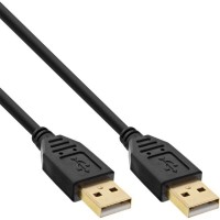 InLine USB 2.0 Kabel A Stecker - A Stecker schwarz