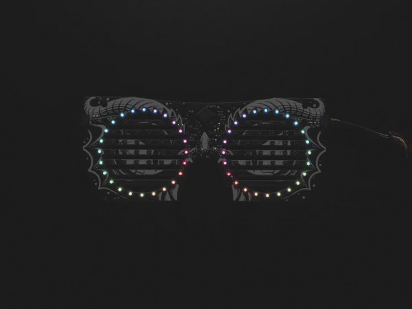 Adafruit LED Brille Frontplatte, 116 RGB LEDs mit I2C Treiber