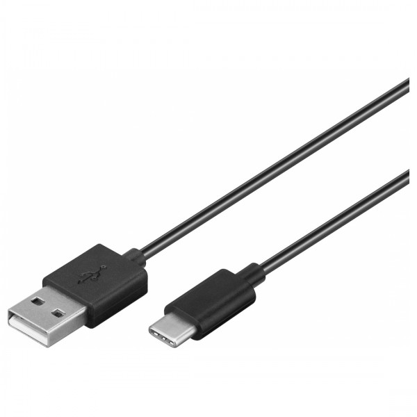 USB-C 2.0 Sync- &amp; Ladekabel A-Stecker &amp;#150; C-Stecker schwarz