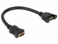 Kabel HDMI A Buchse > HDMI A Buchse zum Einbau 0,25 m Delock