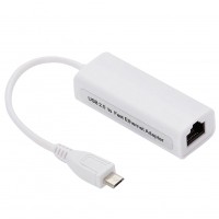Micro USB 2.0 Fast Ethernet Netzwerkkonverter, wei&#223;