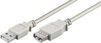 USB 2.0 Hi-Speed Verl&#228;ngerungskabel A Stecker - A Buchse grau 1,80m